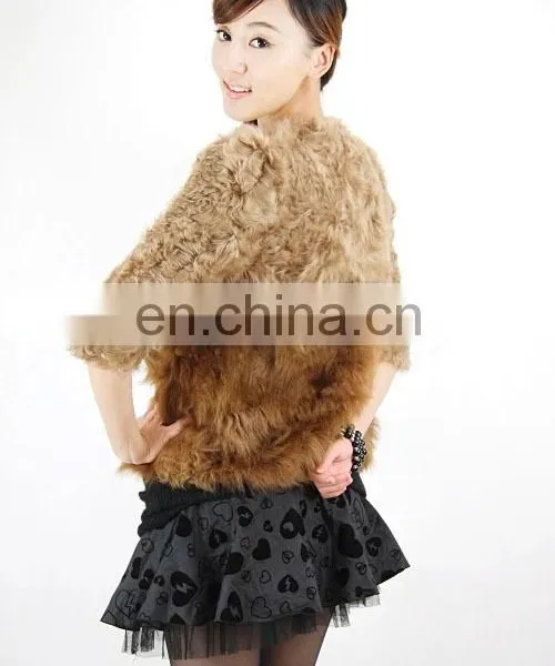 Real Lamb Fur Jacket With Tuscany Style for Women Wear Yellow Coat photo-3