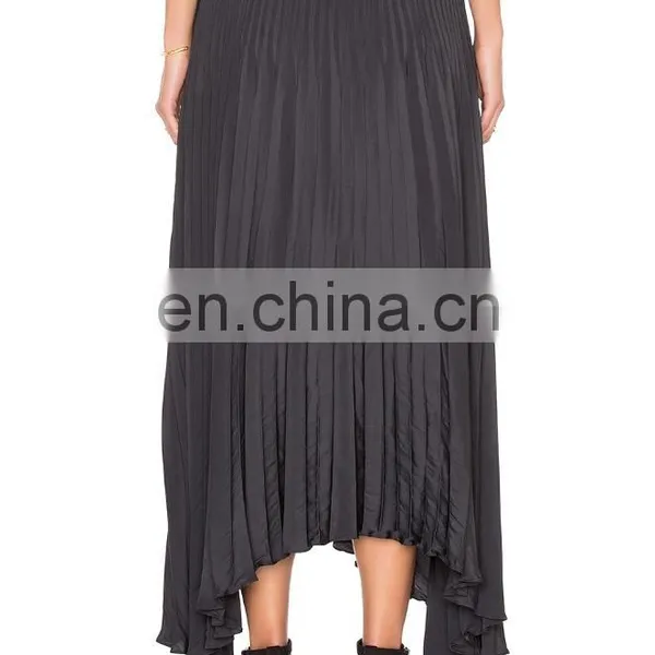 Hot Sale Pleated Flare Women Skirt photo-4
