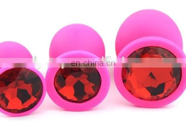 2015 Hot Selling Pink Color Silicone Anal Butt Plug, Sex Butt Plug Toys photo-4