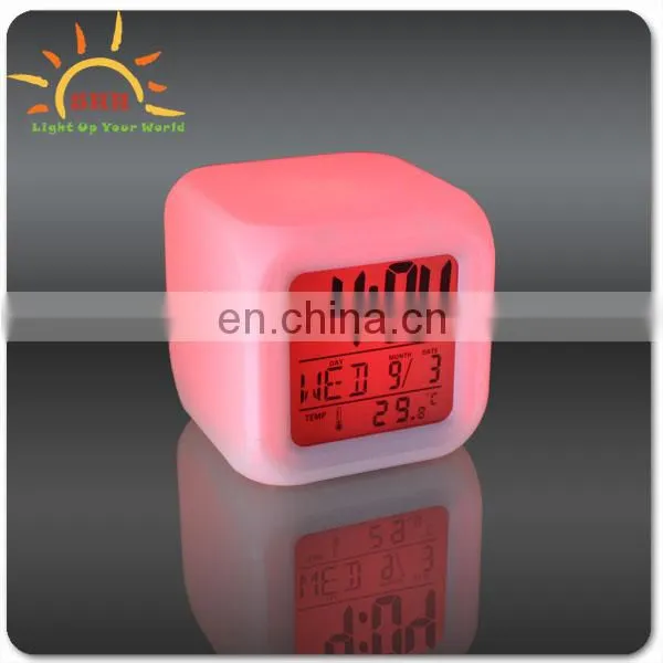 Rotate the Multi-function Clock 7 Colour,LED Backlight Alarm Clock photo-2
