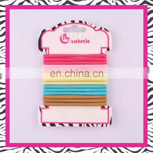 Rainbow Ponytail Holder, Simple Elastic Metal Free Hair Band photo-3