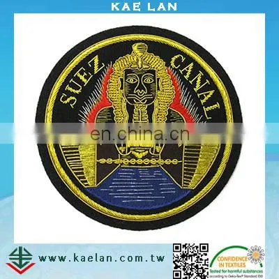 Customized Bullion Wire Embroidery Patch With Rhinestone photo-4