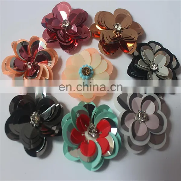 New Look 3D Sequin Flower Patch for Clothing and Shoes photo-2