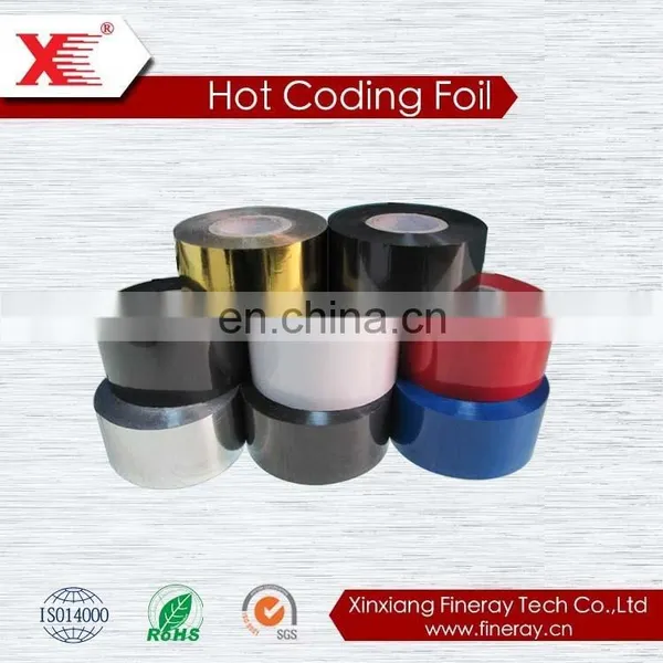 FINERAY Brand FC3 Type 35mm*100m Size Heat Transfer Printing Foil Jumbo Roll/hot Thermal Foil for Label Numbering Printing photo-5
