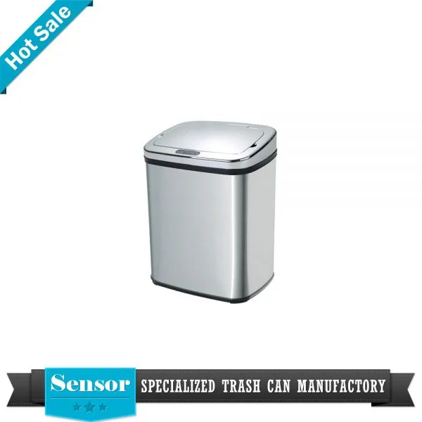 30L 40l 50l Round Hotel Room Stainless Steel Automatic Electronic Sensor Waste Bin