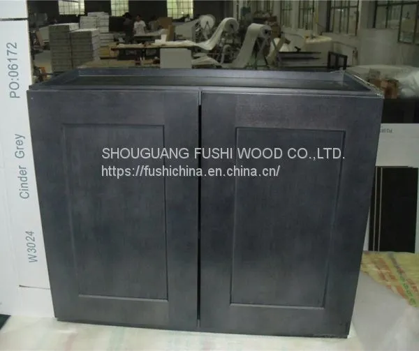 Good Quality Solid Wood Kitchen Cabinet W2440 Wall Cabinet for Sale photo-4