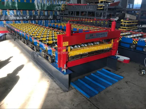 Popular Roofing Panel Trapezoidal Shape Rolling Forming Machine Hebei photo-2