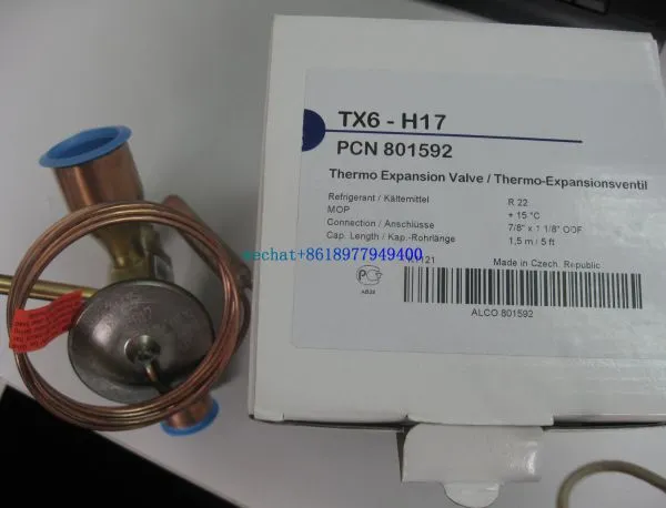 Eemerson Types TX6-H16,TX6-H14,TX6-N17 Thermal Expansion Valves photo-2