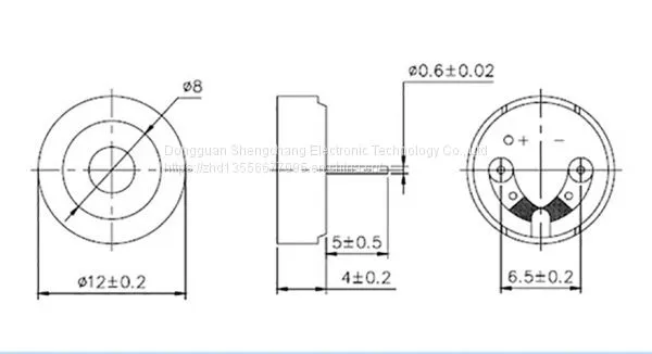 Electromagnetic Passive Buzzer Sc1204 photo-2
