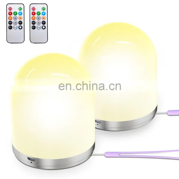 2020 Amazon USB Rechargeable Remote Control Muti-colors Changed Home Decoration Night Light Led for Baby Feeding Kids photo-3