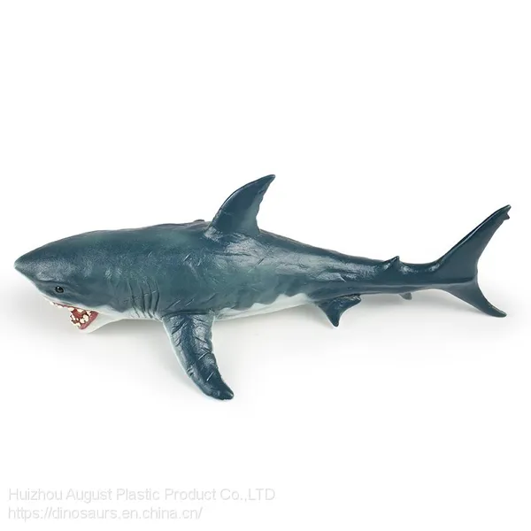 Jaws Animal Toys Oem High Quality PVC Great White Sharks Hand Painted Carcharodon Carcharias Animal Display photo-4