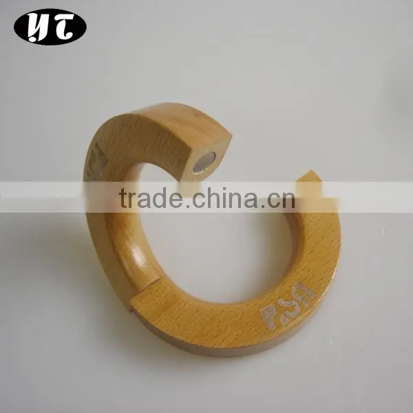 HA1337 Natural Open Wooden Ring for Jeans Pants Scarves photo-3