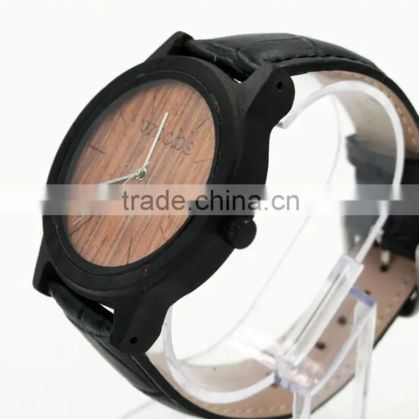 Concise Natural Environment Friendly Women Man Unisex Black Wrist Watch photo-6