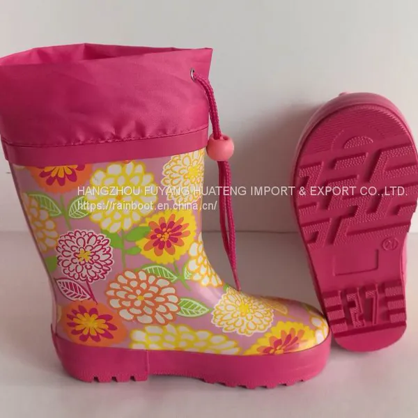 Colourful Printing Rubber Boots,Multicolour Children Boots,Popular Kid Rubber Boot,Rain Boots, Child Rubber Boot,Cheap Kid′s Rubber Boots photo-2