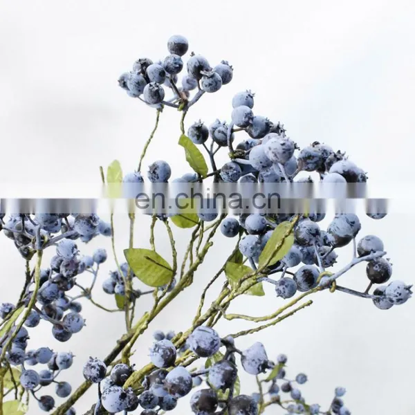 Hot Sale High Quality Christmas Berry Stem Artificial Plants Christmas Red Blue Berry