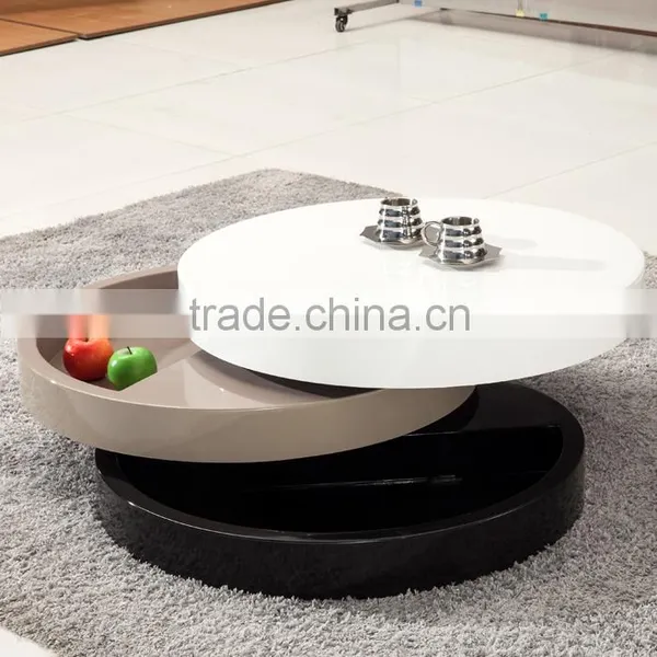 2016 MODERN WOODEN FRAME WHITE COFFEE TABLE LIVINGROOM USAGE photo-2