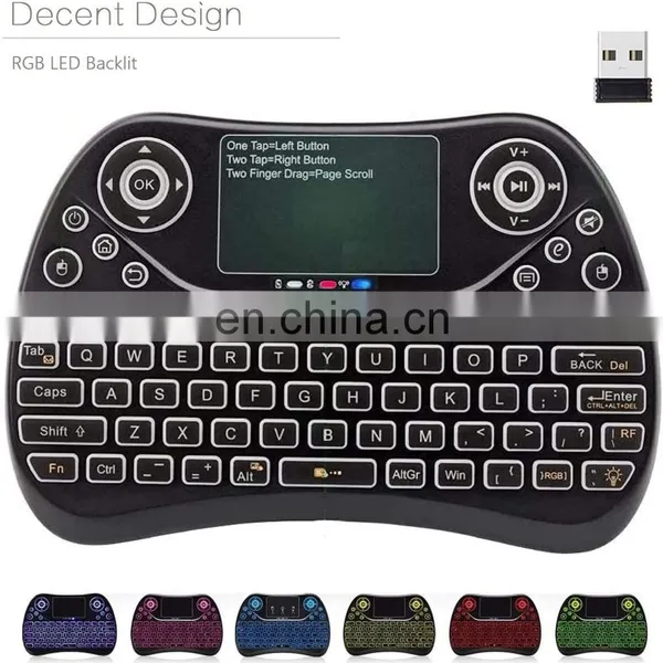 Drop Shipping T2 2.4GHz Wireless Mini Keyboard With Touchpad Mouse and Multimedia Keys for Android tv Box photo-3