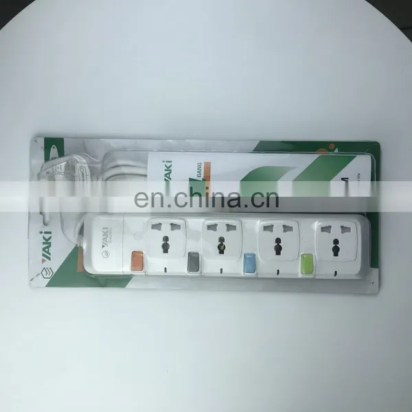 Yaki Copper Accessories Electrical Products Independent Switch ABS Flame Retardant Blister Packaging Extension Socket photo-4