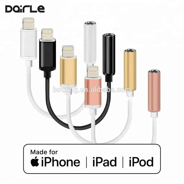 Lighting to 3.5mm Headphone Jack Adapter MFi White Tpe Headphone Cable For Iphone to Aux photo-3