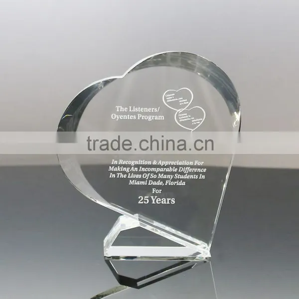 Crystal Heart Gift Crystal Gifts Items Corporate Awards Small Crystal Gifts