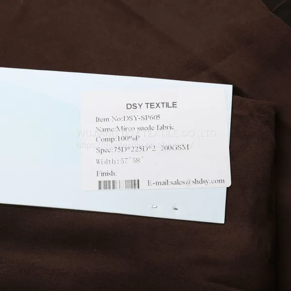 High Quality SP605 200GSM Mlicrofiber Suede Fabric Waterproof photo-2