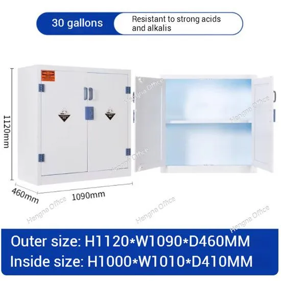 PP Chemical Storage Cabinet With Double Lock for Corrosive Materials Serving Pharmaceutical Manufacturing photo-3