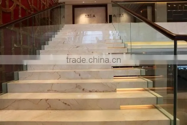 European Style Beautiful Lobby Marble Stair Steps photo-2