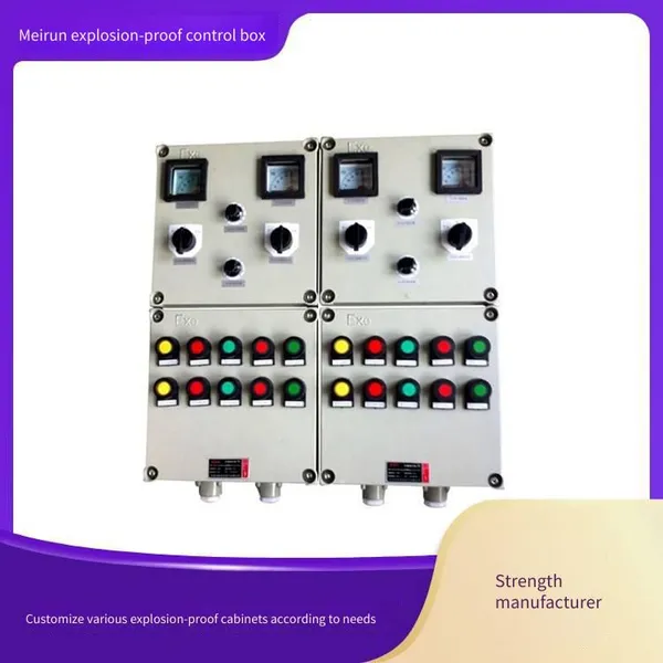 Meirun Cast Aluminum Alloy Explosion-proof Control Box, Special for Flammable and Explosive Environments Such as Petroleum Refining and Chemical Industry photo-4