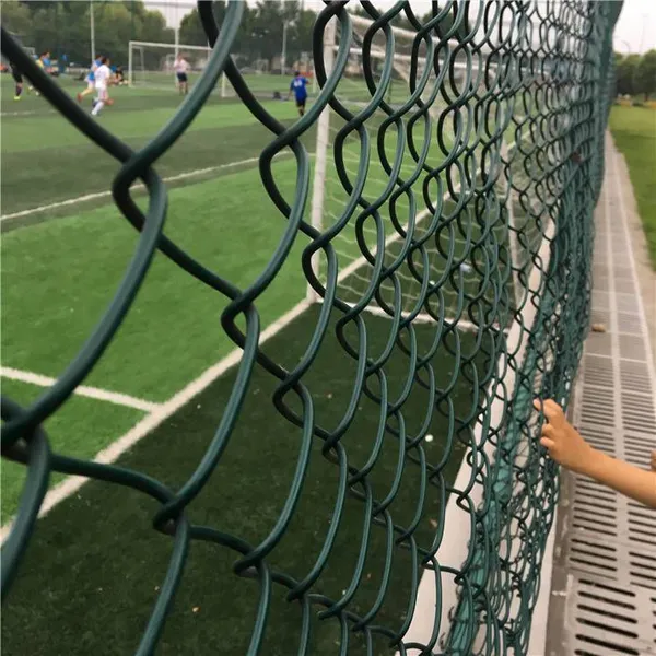 Heavy Duty Iron PVC Coated Diamond Mesh Cyclone Chain Link Fence For Sale photo-3