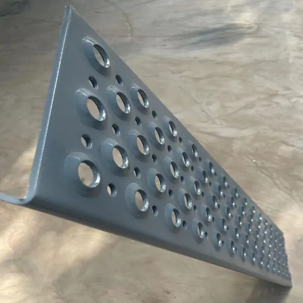Safety Grating Walkway Anti-slip Perforated Metal Plate, With Fish Eye Holes, Cut, Welded, and Bending photo-3