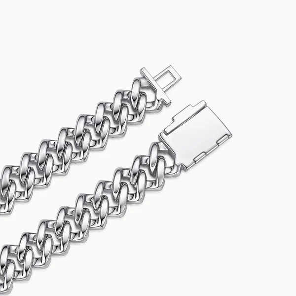 Shining Star Jewelry 12mm Ice Diamond Necklace Platinum Plated Men Cuban Chain photo-3