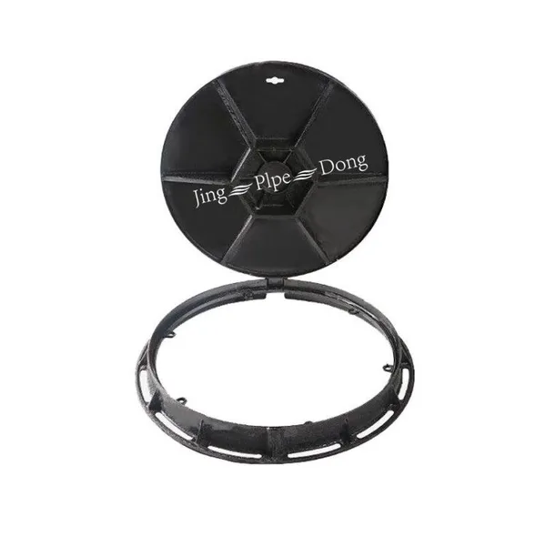 Custom Durable Black Cast Iron Round Manhole Covers for Parking Safety and Road Facilities photo-5