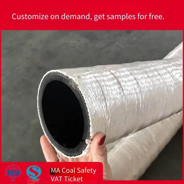 Non-conductive Rubber Water Pipes, Cloth-reinforced Water Pipes for Medium-frequency Furnaces in Steel Plants, Red and Green Rubber Pipes That Can be Wrapped With Asbestos photo-2