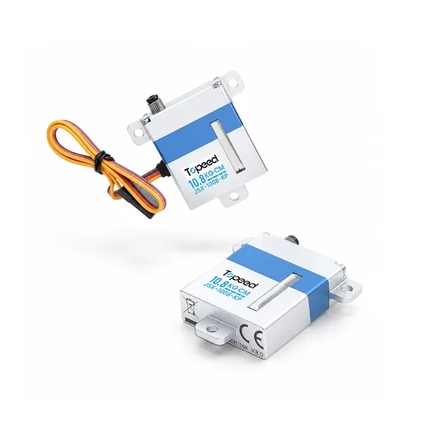 High Speed Coreless RC Servo 7.4V 10kg Steel Gear 28g Metal Case 180 Degree PWM Programmable for RC Car Robot Arm