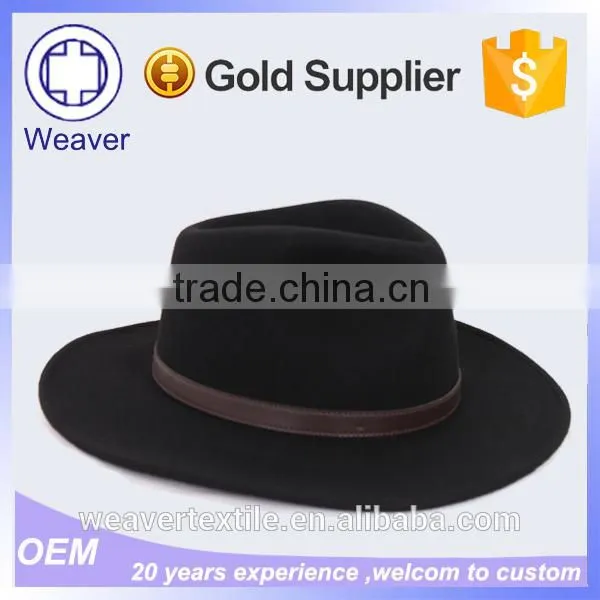Wholesale Blank Black Ladies Bowler Wool Felt Handmade Hats photo-2