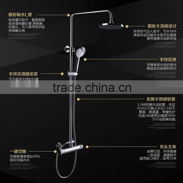 Thermostatic Bathroom Rainfall Shower Set photo-3