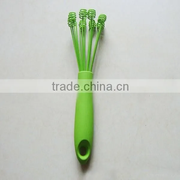 2015 Latest Design Silicone Coated Whisk Kitchen Tools Egg Beater Blender Milk Frother Whisk 12inch Logo Printed Available photo-6
