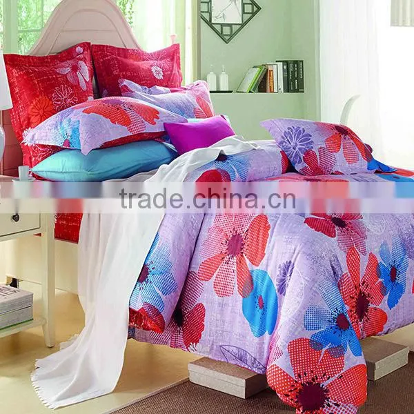 Polyester Pigment Printing Microfiber Bedding Set photo-2
