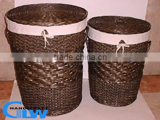 Split Willow & Seagrass Weaving Hampers