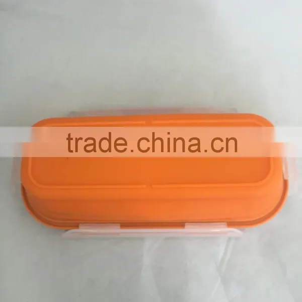 Produce New Style Practical Foldable Silicone Lunch Box photo-3