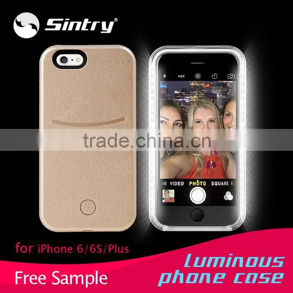 2016 Rubber Flashlight Phone Case Led Demo Case Selfie Stick Phone Case Led Phone Case Light up Case for Iphone 5c photo-4