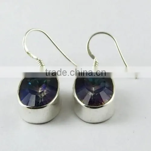Tidal Wave ! Mystic Topaz 925 Sterling Silver Earring, Online Silver Jewelry, Handmade Silver Jewelry photo-2