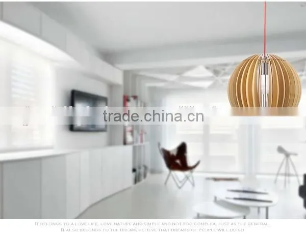 LED Pendant Light JK-8005B-08 Wooden Linear Led Suspended Light & Led Pendant Light Home & Warm Led Pendant Light photo-2