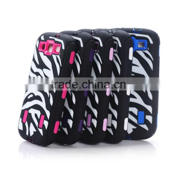 Cool!! New Product Unique Zebra Lines Design Robot Series Mobile Phone Case for Samsung Galaxy S3 I9300