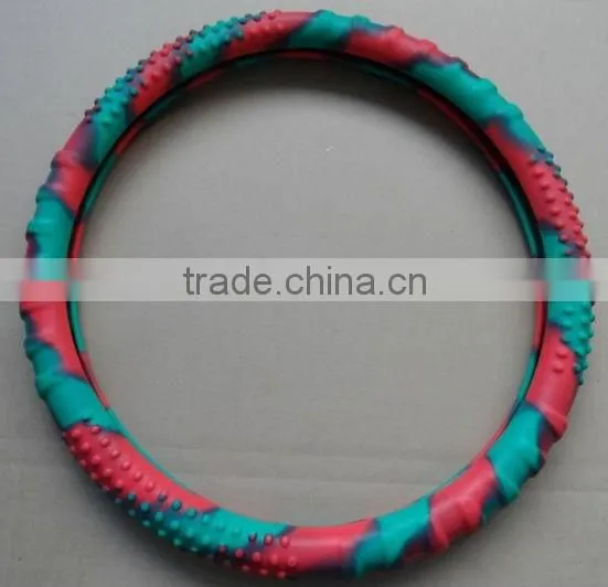 Colorful Auto Car Non-slip Silicone Interior Steering Wheel Cover photo-2
