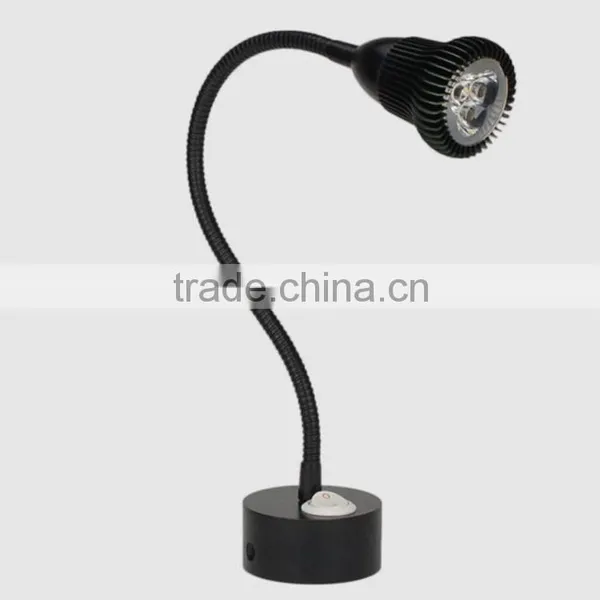LED Bed Light Creative Fashion Bedside Reading Wall Lamp Aluminum With Flexible Hose photo-2