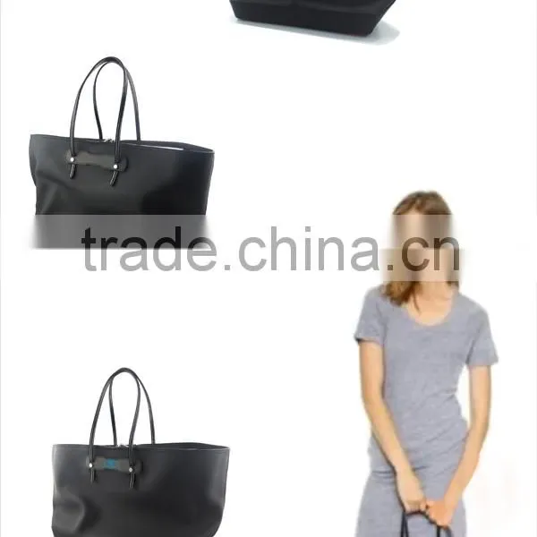 Silicone Tote Shoulder Bag,Lady's Silicone Leather Handbag photo-6