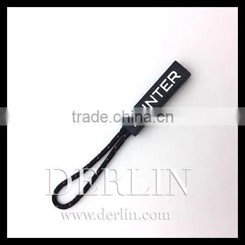 PVC TPU Cord Drawstring String Black Green Rubber Puller for Zipper Pull photo-4