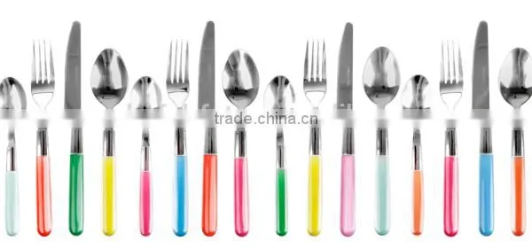 Premium Cutlery Set,24pcs Cutlery Set,Stainless Steel Cutlery Set,Two-color Handle Knife and Fork Spoon