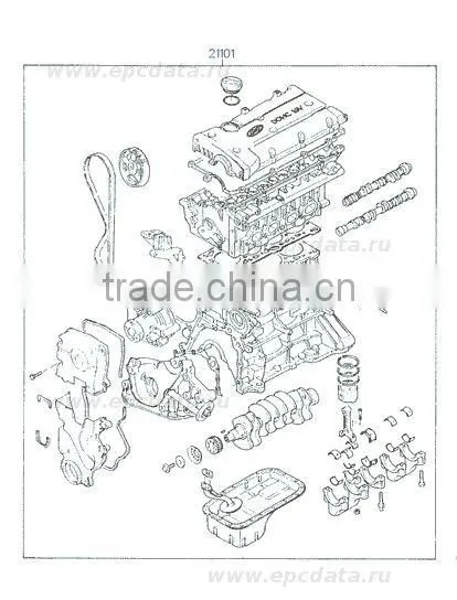 New Engine Gasoline G4EC EURO-3-4 Assy-sub Set From Mobis Manufacture photo-3